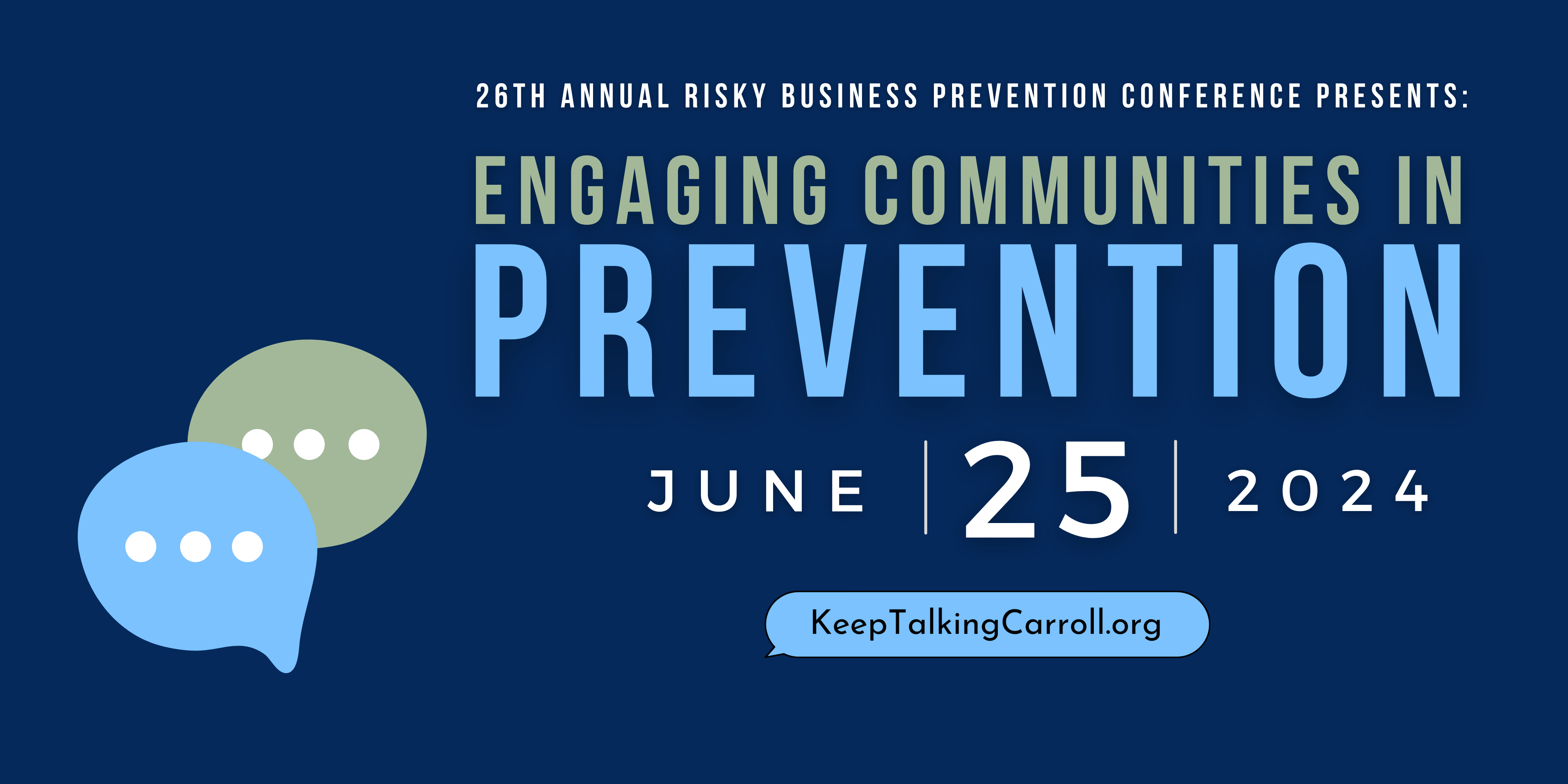 Risky Business Prevention Conference graphic banner