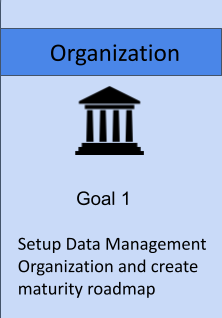 Organization: Goal 1 - Setup data Management Organization and create maturity roadmap