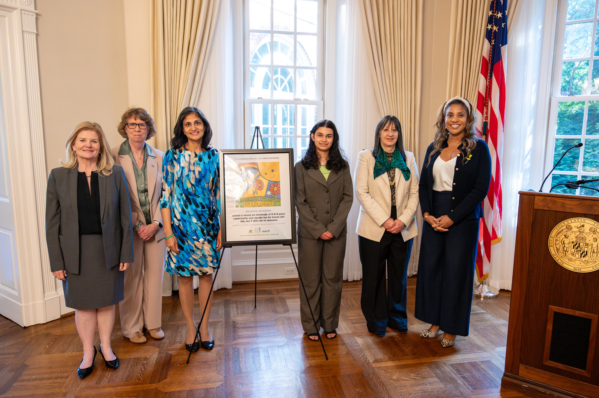 Poster contest winner and State leaders