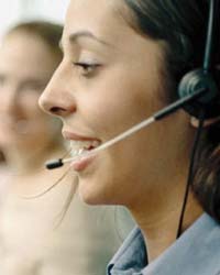 Call center employee